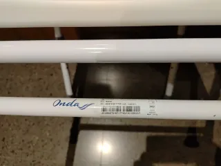 Silla de ducha blanca adaptable. Usada 1 cop!