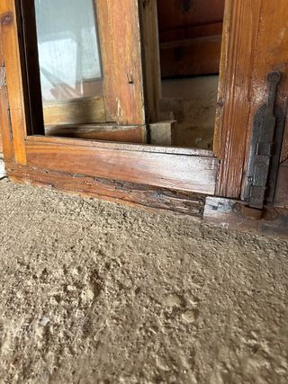 Ventana de madera cristalera