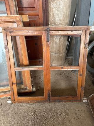 Ventana de madera cristalera