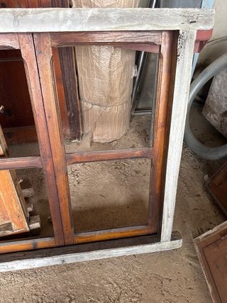 Ventana de madera cristalera