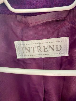 Cappotto di lana Intrend  viola