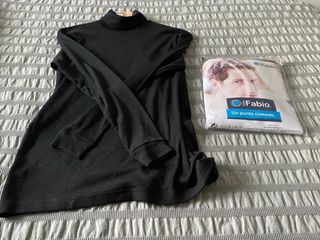 Jersey cuello alto negro