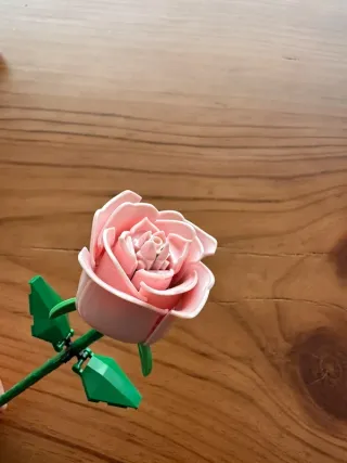 Pink rose Lego