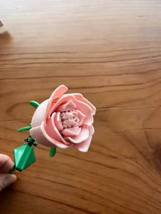 Pink rose Lego