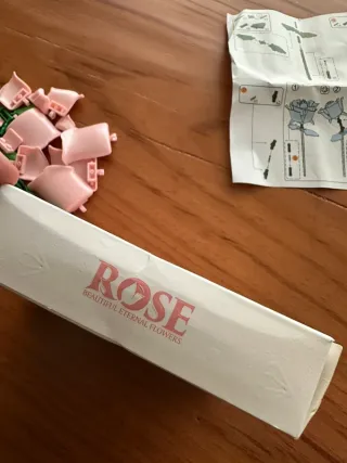 Pink rose Lego
