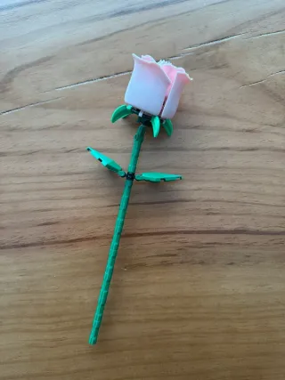 Pink rose Lego