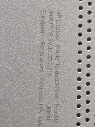 Portátil HP i5 Negro/Plateado