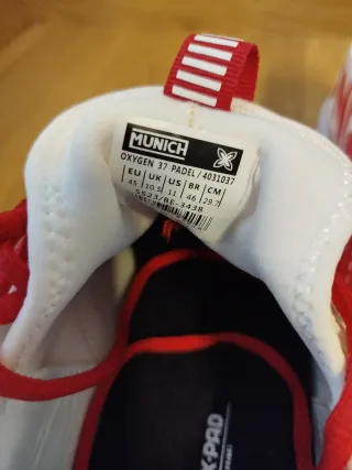 Zapatillas Pádel Munich Talla 45 Nuevas