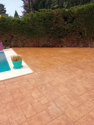 Hormigón fratasado e impreso