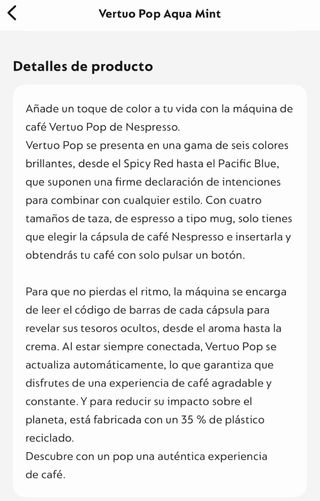 Cafetera Krups Nespresso Vertuo