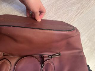 Borsa O bag con pelo rossa