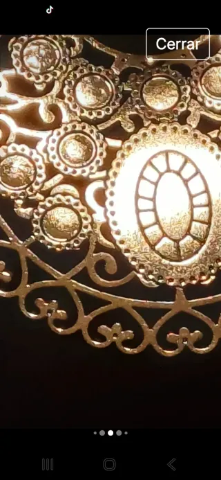 PENDIENTES  BRILLO tipo CANDELABRO con corazones..