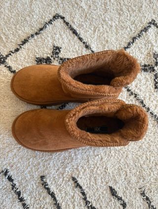 Botines plataforma pelo marrones