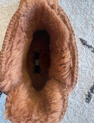 Botines plataforma pelo marrones