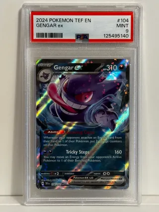 Gengar ex 104/162 PSA 9