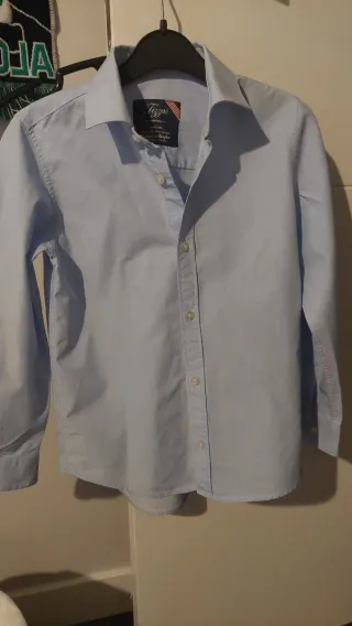 Camisa Tizzas Azul Celeste Talla 7/8