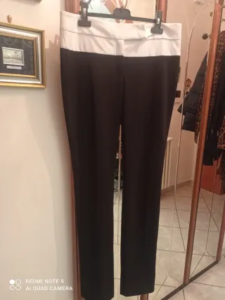 Pantaloni donna neri e bianchi
