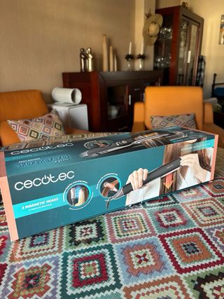 Cecotec Plancha y Secador de Aire 2 en 1 Negro