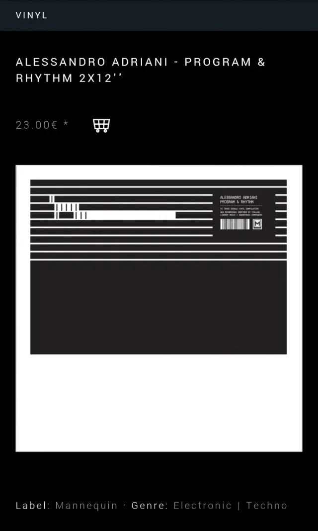 Vinile Alessandro Adriani Program & Rhythm