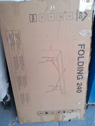 Mesa Plegable Portátil Kitgarden 240 cm