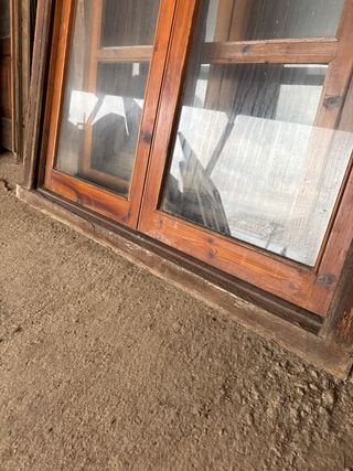 Ventana de madera cristalera