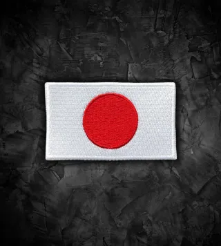 Japón 🇯🇵 Parche bandera termoadhesiva