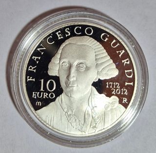 Moneta 10 Euro Argento Proof FDC 2012