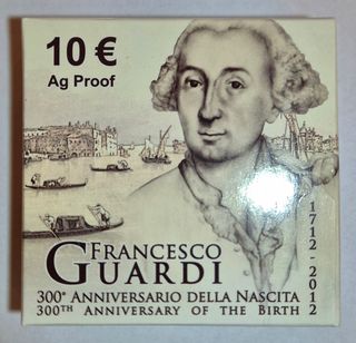 Moneta 10 Euro Argento Proof FDC 2012