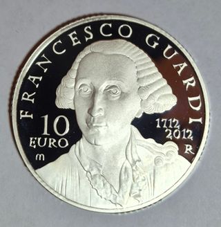 Moneta 10 Euro Argento Proof FDC 2012