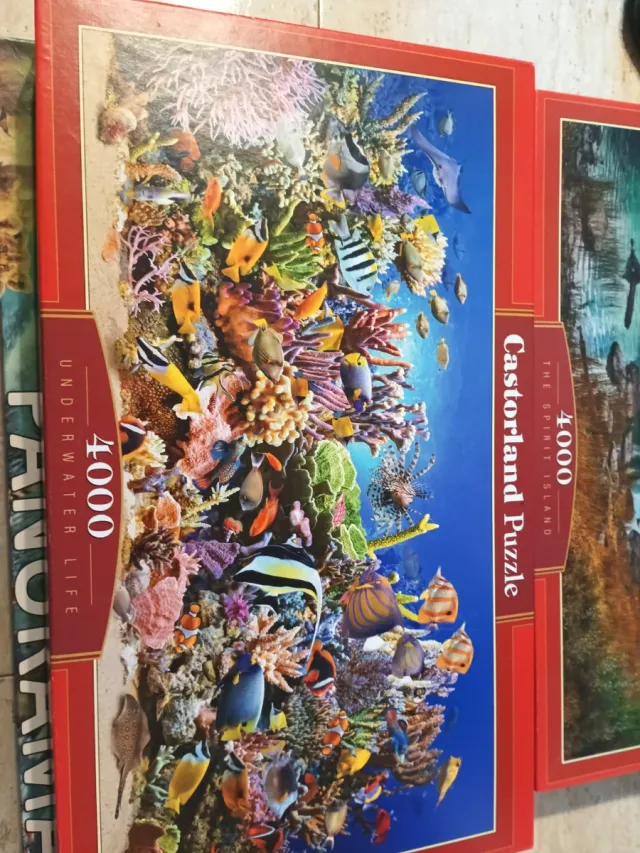 4 Puzzles: 3x4000 piezas y 1x3000 piezas.