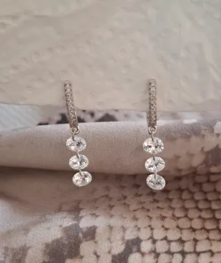 Pendientes Plata Ley Circonitas