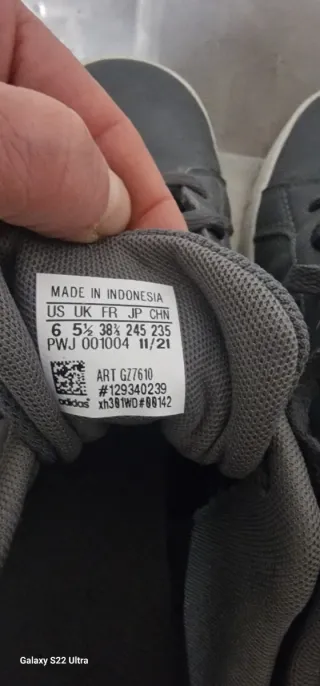 Scarpe Adidas Gran Court n.38 ⅔ Grigie