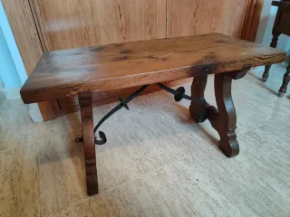 Mesa de centro madera maciza española