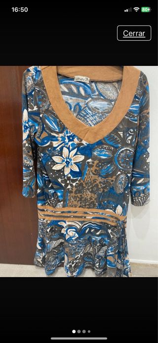 Vestido estampado LIPUPY corto