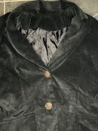 Blazer vintage donna nero