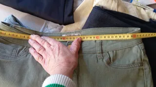 Pantalón vaquero hombre verde talla 42