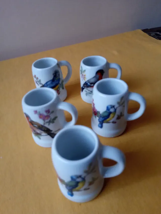 Set di 5 tazze in porcellana Herrandiz