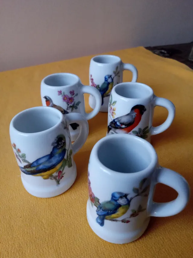 Set di 5 tazze in porcellana Herrandiz