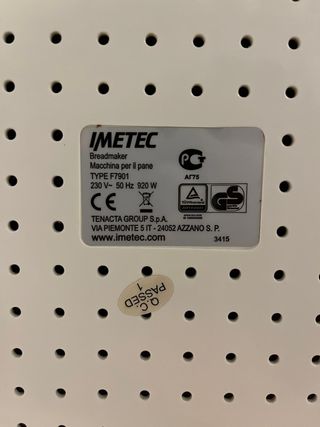 Panificadora Imetec Zero-Glu