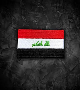 Irak 🇮🇶 Parche bandera termoadhesiva
