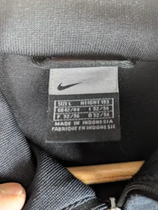 Nike Athletic Track Jacket 2000s Black Beige