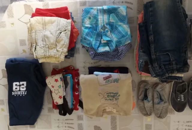 Consegna di abbigliamento per bambini, taglie 72-110 cm