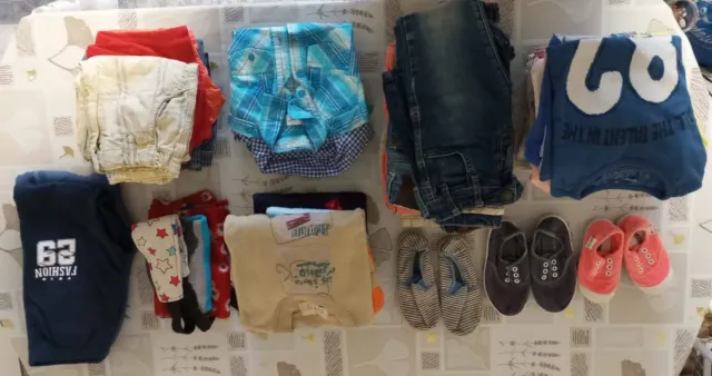 Consegna di abbigliamento per bambini, taglie 72-110 cm