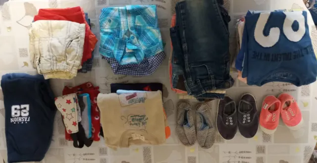 Consegna di abbigliamento per bambini, taglie 72-110 cm