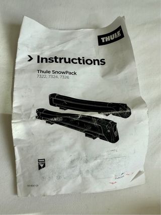 Thule SnowPack S - Porta esquís