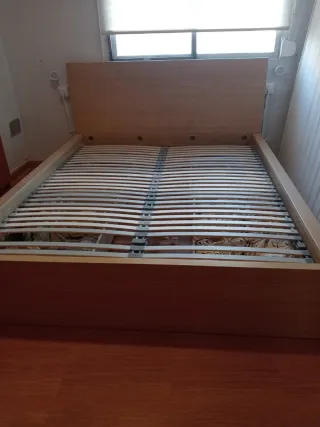 Estructura Cama MALM 160x200 IKEA,regalo el somier