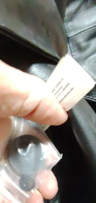 Gabardina Piel Bershka Negra