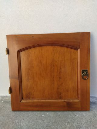 4 puertas de altillo madera pino