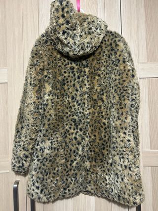 Abrigo de pelo estampado leopardo