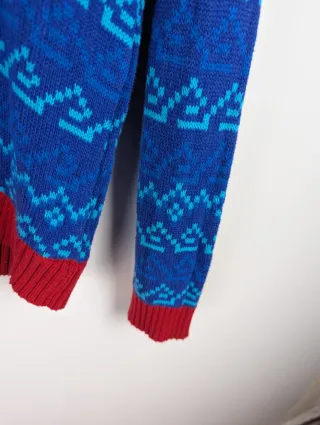 33Degrees Christmas Sweater Santa Elf Boat Ugly Xm